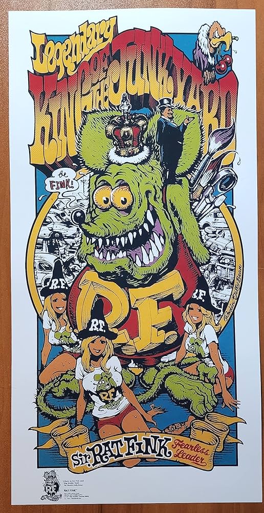 Rockin Jelly Bean Legendary Rat Fink King Of The Junkyard